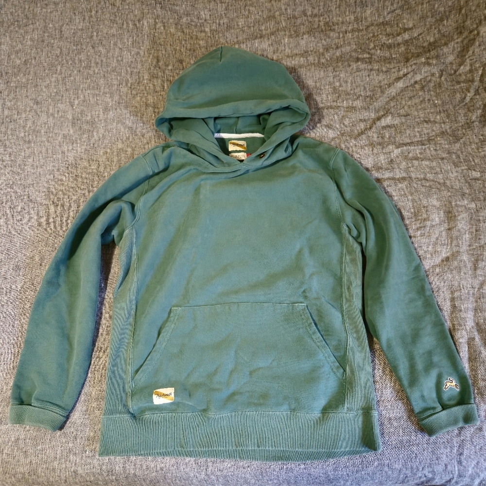 Tracksmith Trackhouse Hoodie- Seapine Green Large EUC